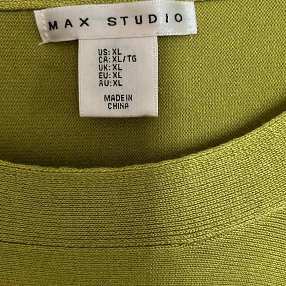 Olive Green Women's Top with Button Accents - Picture 3 of 6